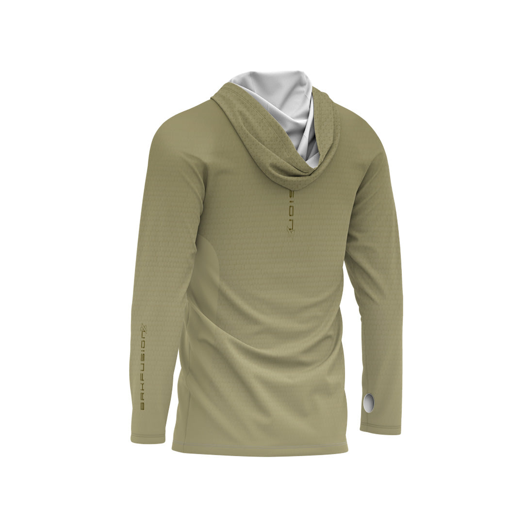 Camisa FusionX Brk Clean Areia com Capuz e Proteção UV50+