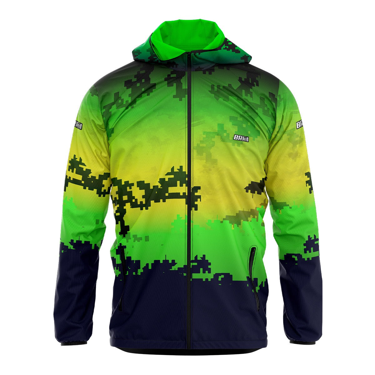 Jaqueta Corta Vento Brk Camuflado Brasil Repelente à Àgua com UV50+