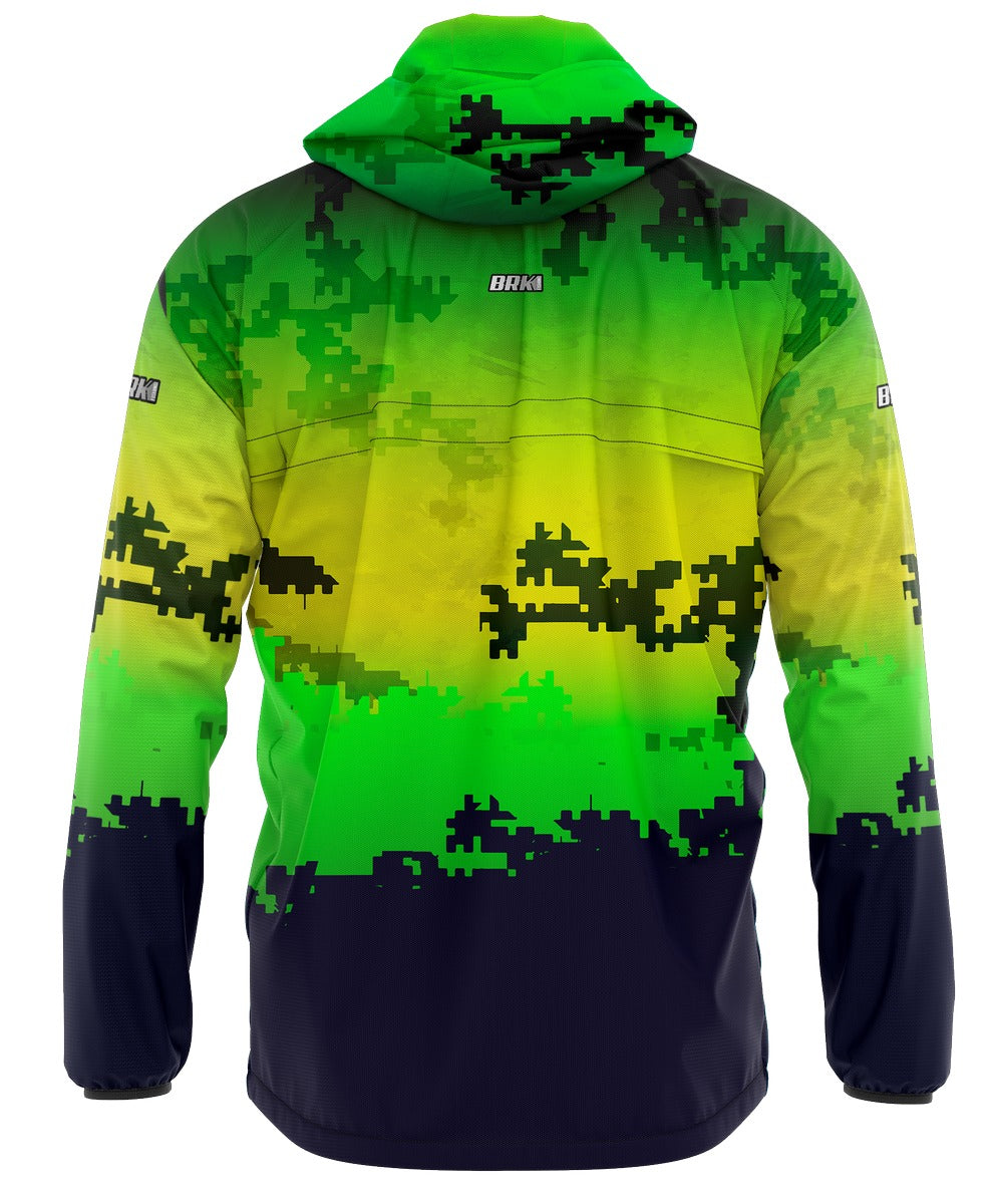 Jaqueta Corta Vento Brk Camuflado Brasil Repelente à Àgua com UV50+