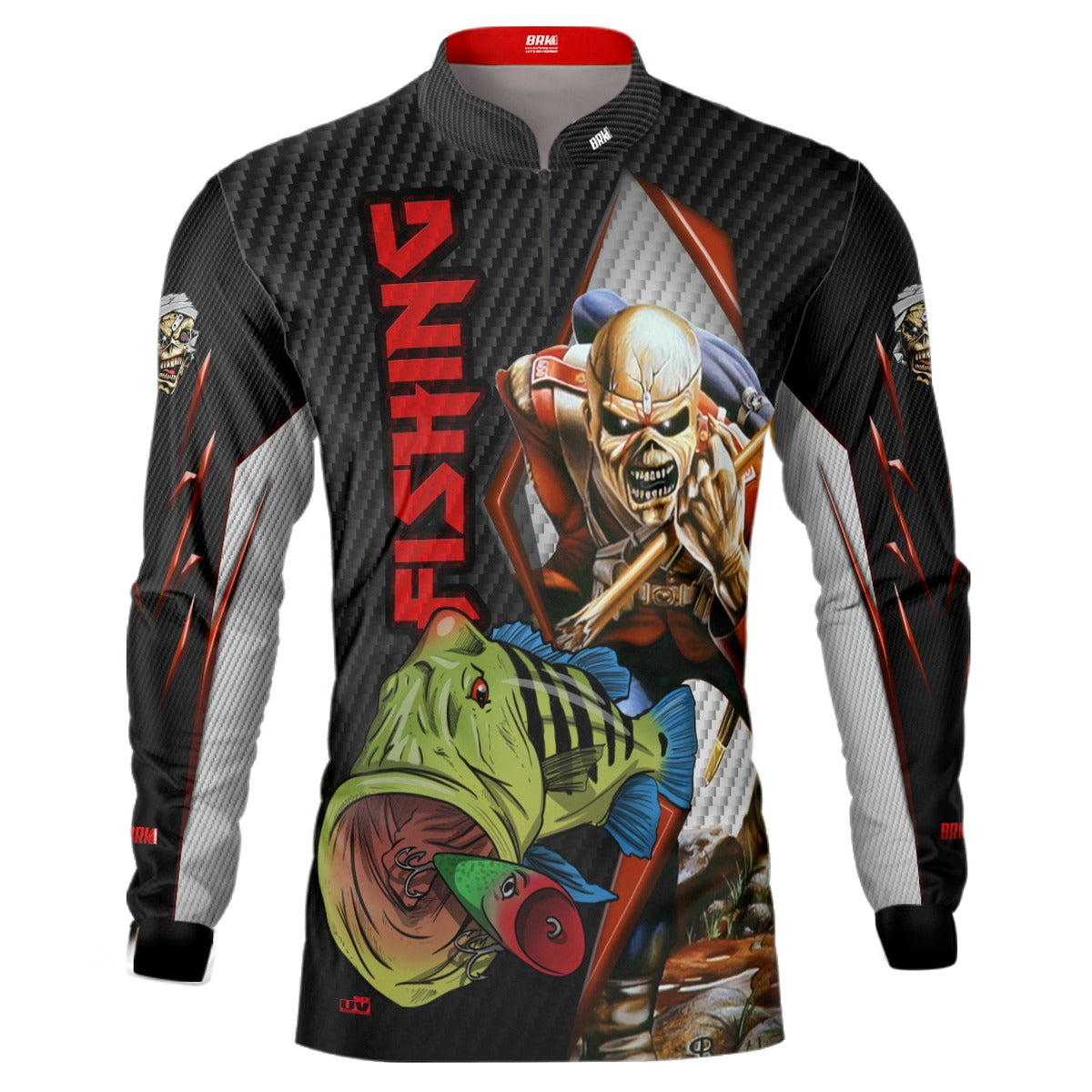 Camisa de Pesca Tucunaré Eddie Iron Maiden Limited com UV50+