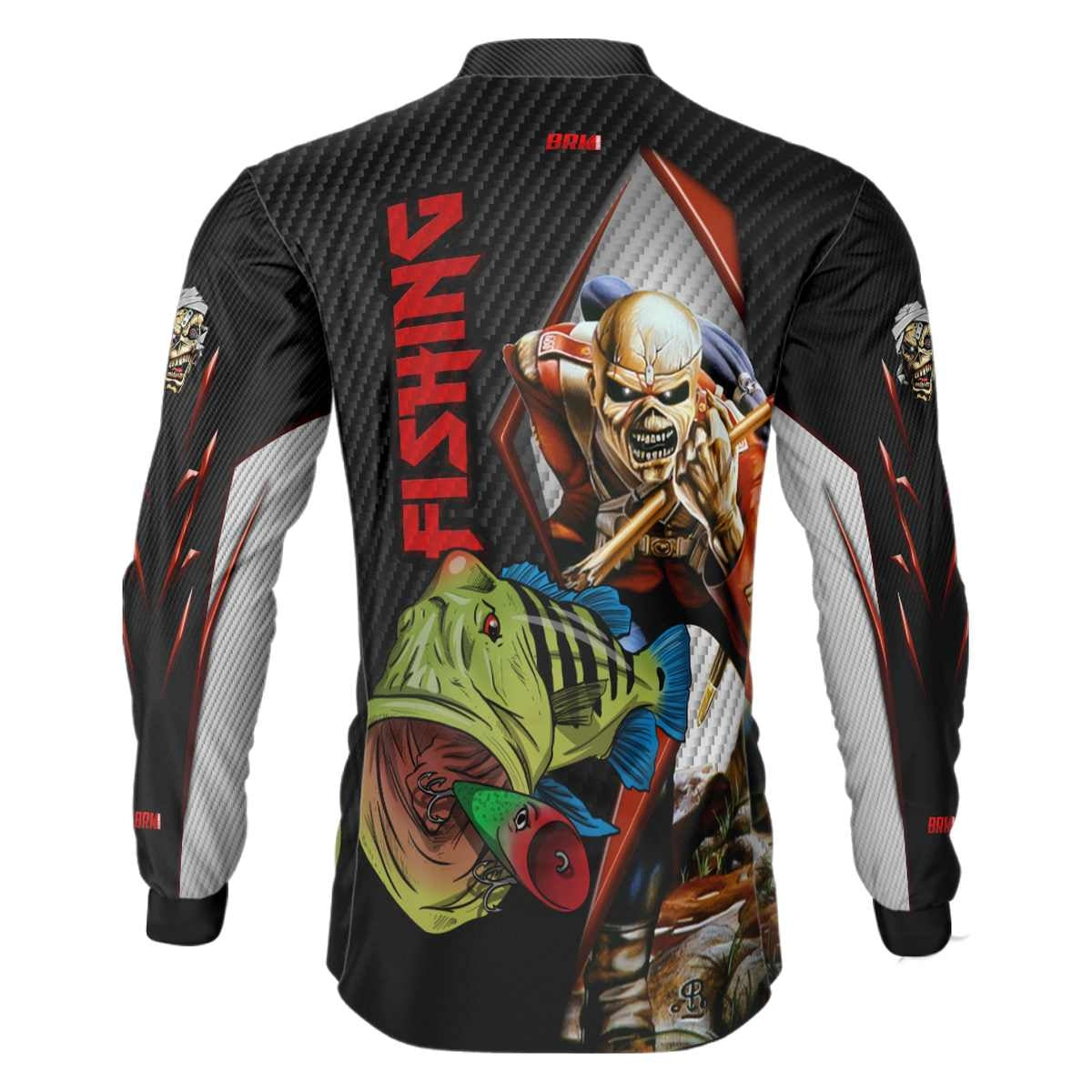 Camisa de Pesca Tucunaré Eddie Iron Maiden Limited com UV50+