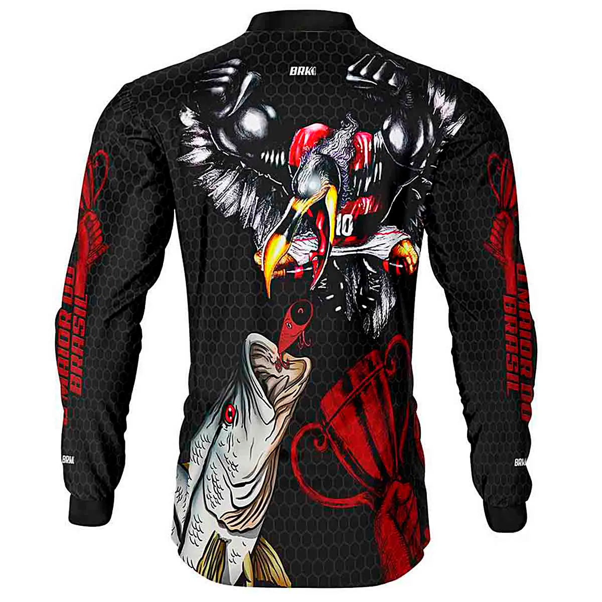 Camisa de Pesca Brk Robalo Snook Futebol 61 com UV50+