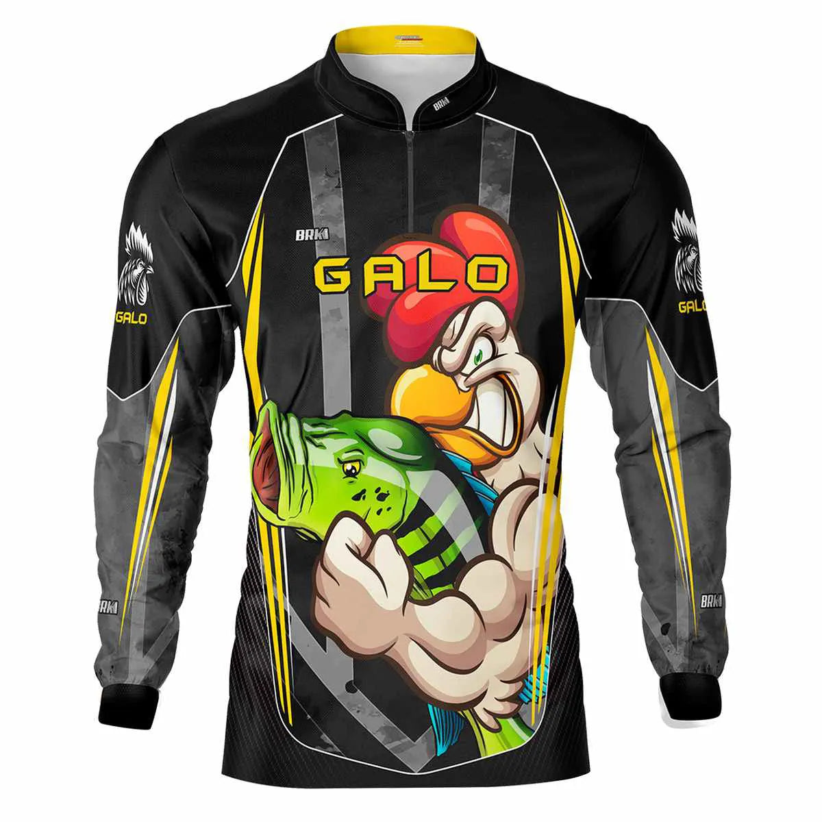 Camisa de Pesca Brk Tucunaré Azul Futebol 74 com UV50+