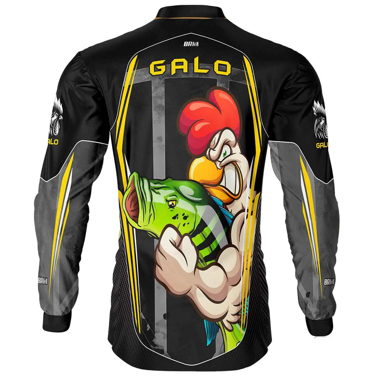 Camisa de Pesca Brk Tucunaré Azul Futebol 74 com UV50+