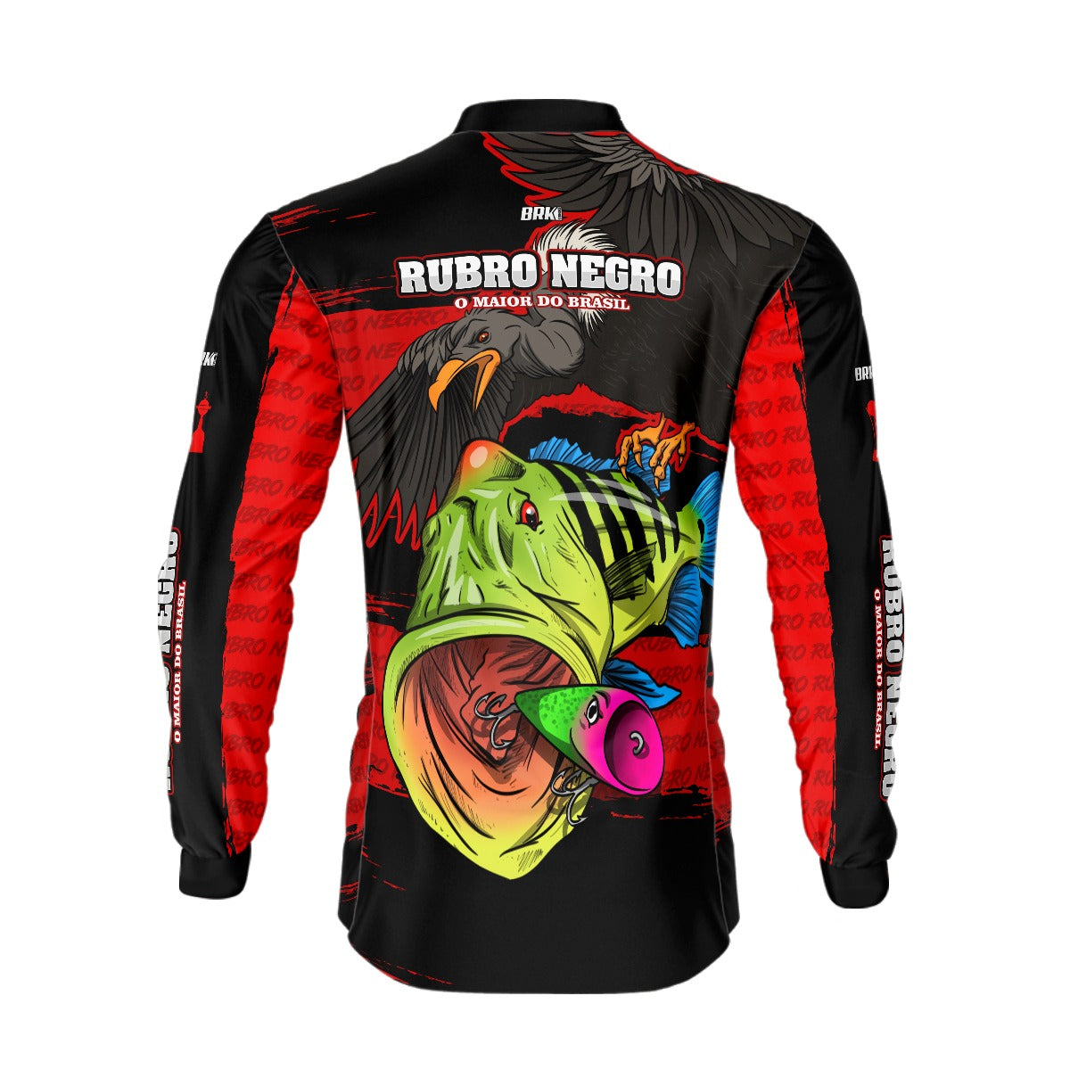 Camisa de Pesca Brk Tucunaré Azul Futebol 77 com UV50+