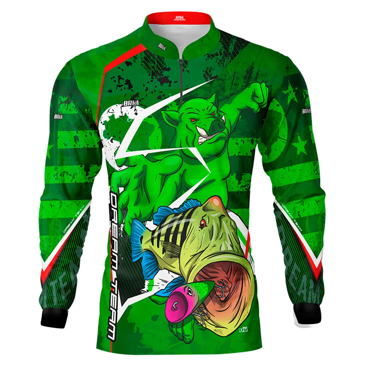 Camisa de Pesca Brk Tucunaré Futebol 70 com UV50+