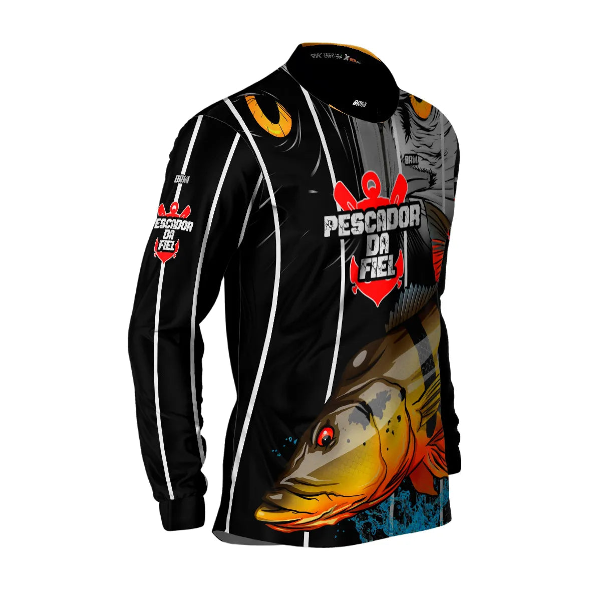 Camisa de Pesca Brk Tucunaré Açu Futebol 84 com UV50+