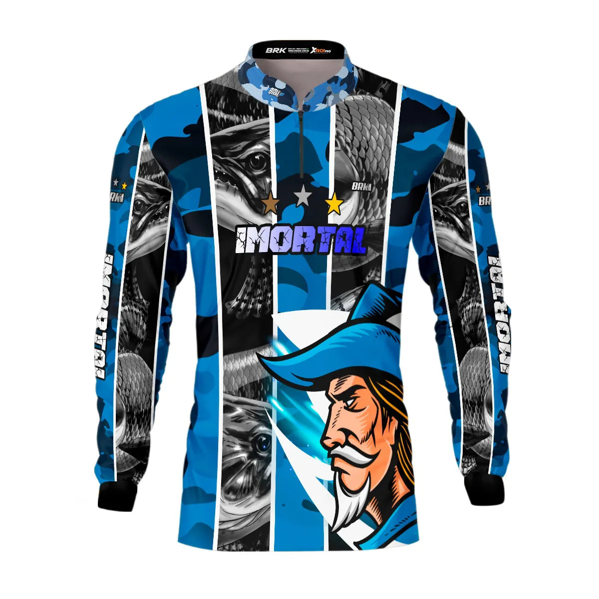 Camisa de Pesca Brk Traíra Futebol 87 com UV50+