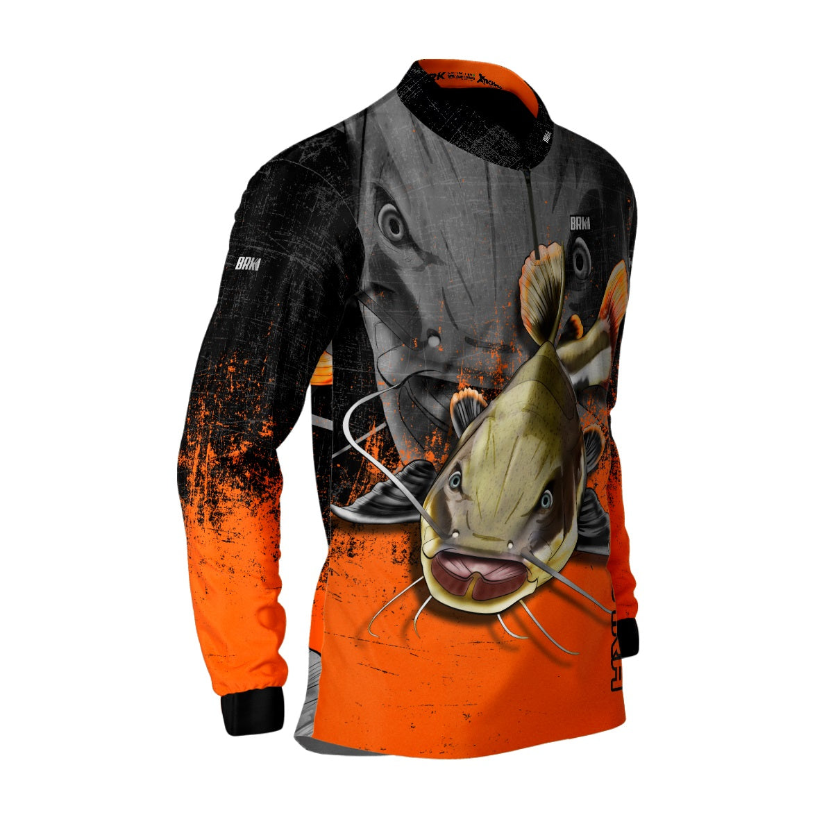 Camisa de Pesca Brk Pirarara Laranja com Proteção UV50+