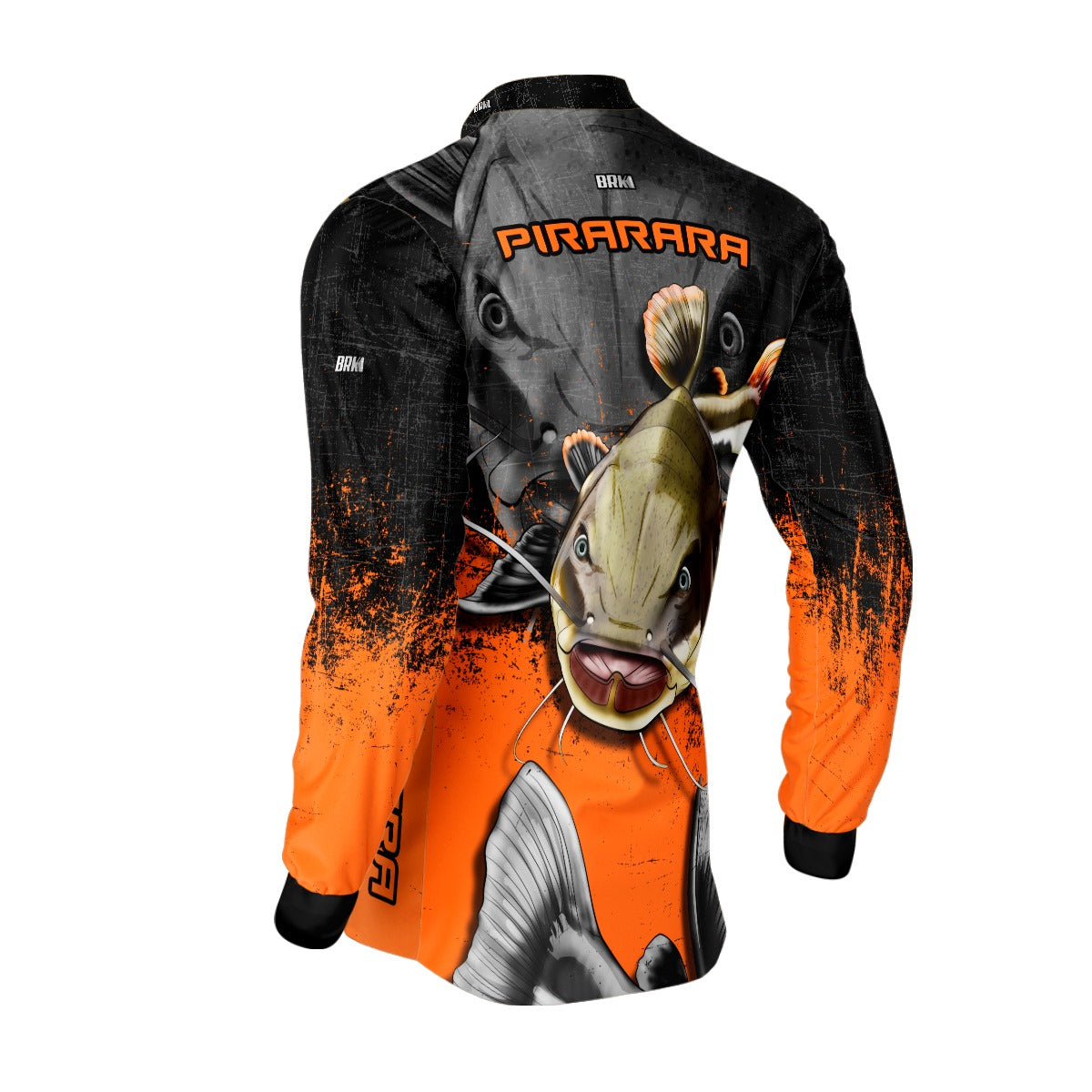 Camisa de Pesca Brk Pirarara Laranja com Proteção UV50+