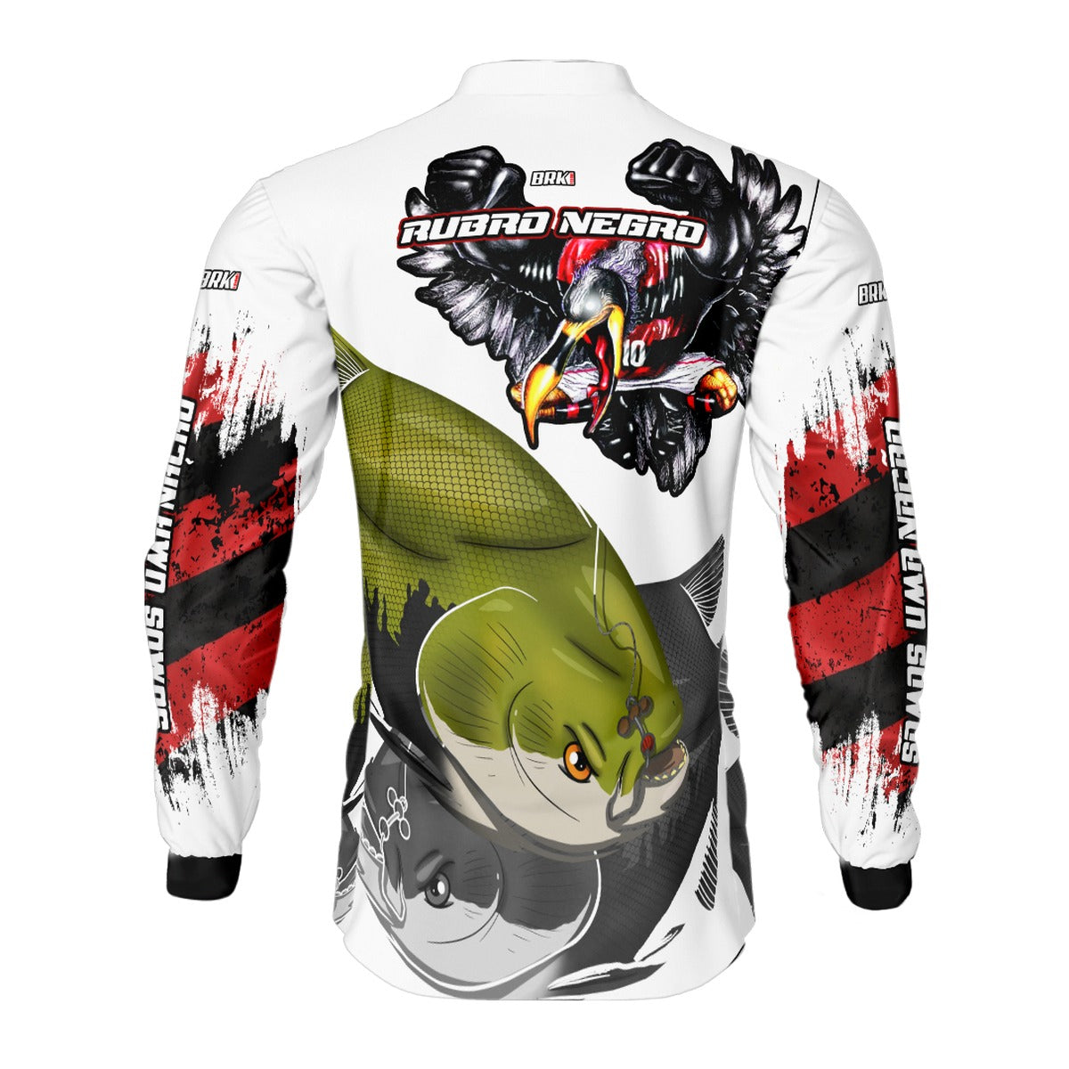 Camisa de Pesca Brk Rubro Negro Tambaqui UV50+