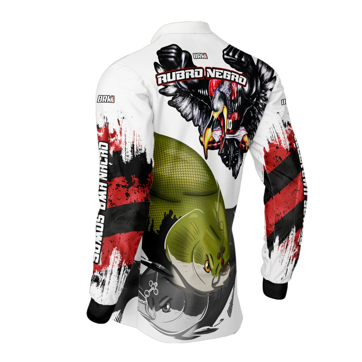 Camisa de Pesca Brk Rubro Negro Tambaqui UV50+
