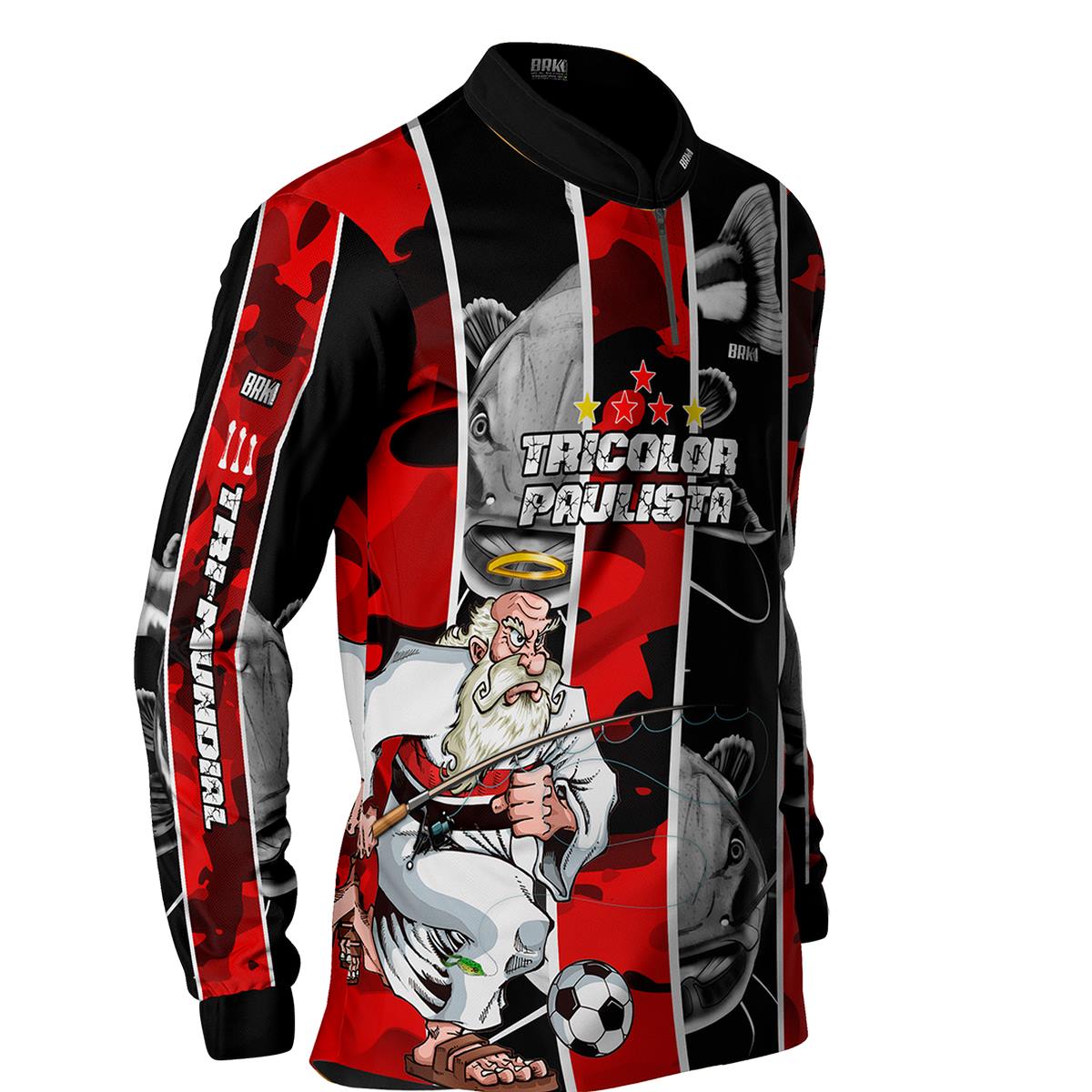 Camisa de Pesca Brk Pirarara Futebol 95 com Proteção Solar UV50+