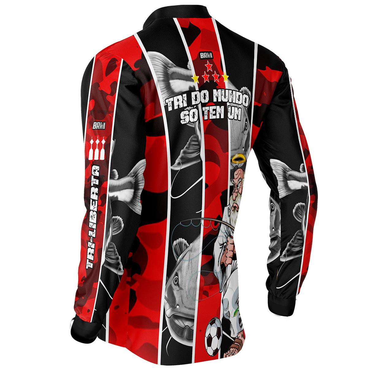 Camisa de Pesca Brk Pirarara Futebol 95 com Proteção Solar UV50+