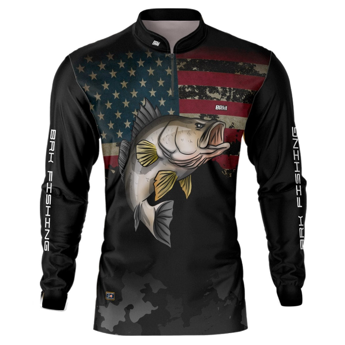 Camisa de Pesca Brk USA Robalo Africano com proteção solar UV50+