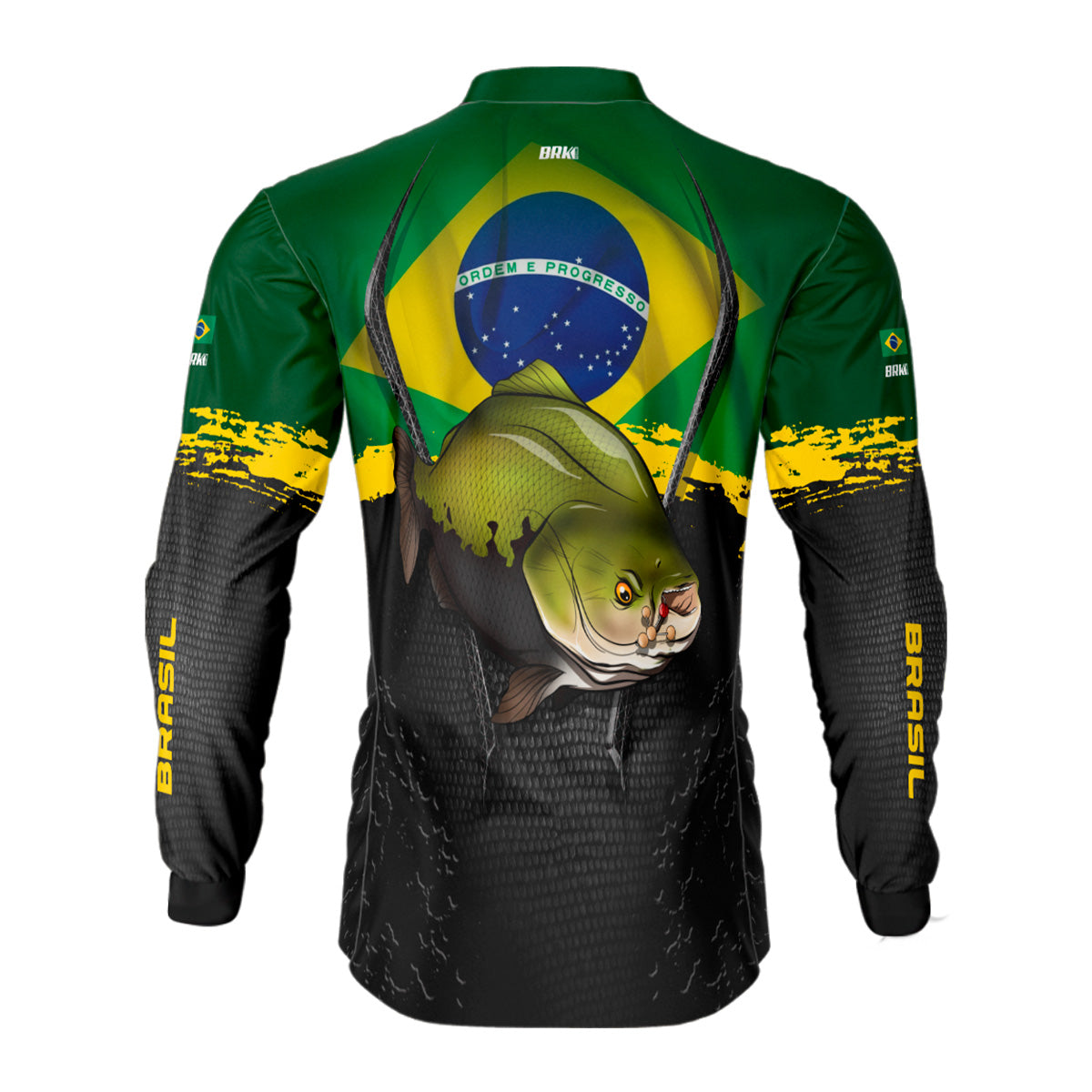 Camisa de Pesca Brk Tambaqui Brasil Proteção Solar UV50+