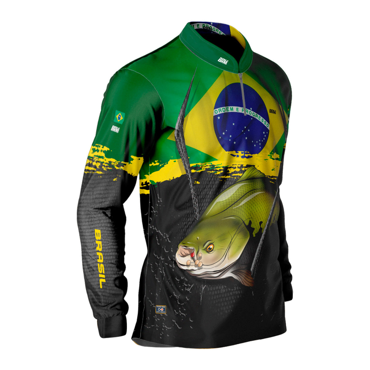 Camisa de Pesca Brk Tambaqui Brasil Proteção Solar UV50+