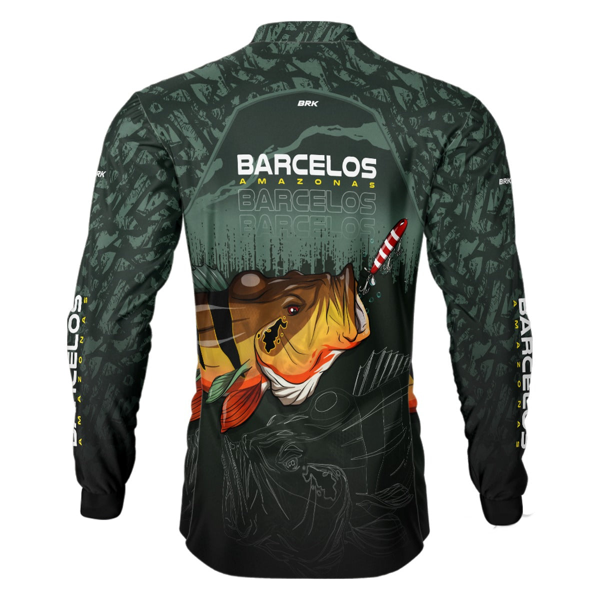 Camisa de Pesca Brk Barcelos Amazonas com UV50+