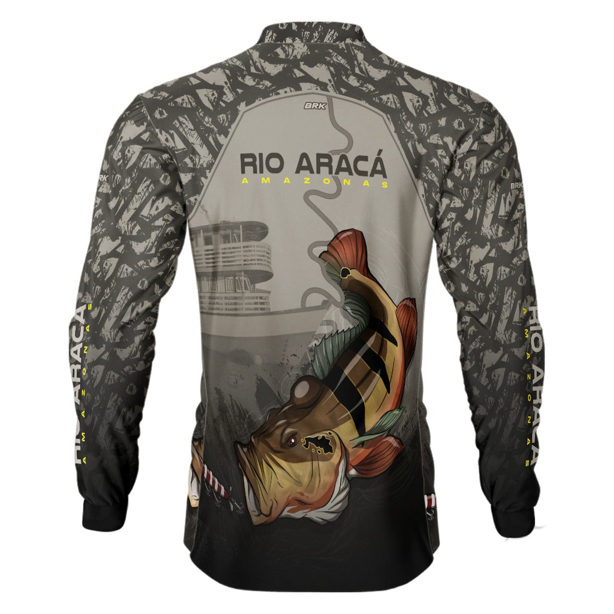 Camisa de Pesca Brk Tucunaré Açu Rio Aracá com UV50+