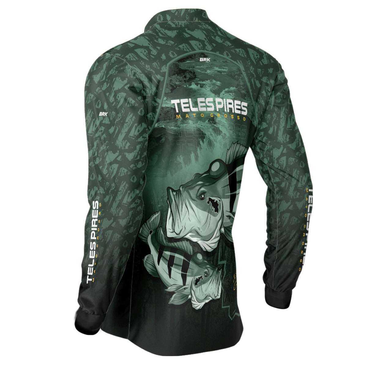 Camisa de Pesca Brk Rio Teles Pires Tucunare Açu com UV50+