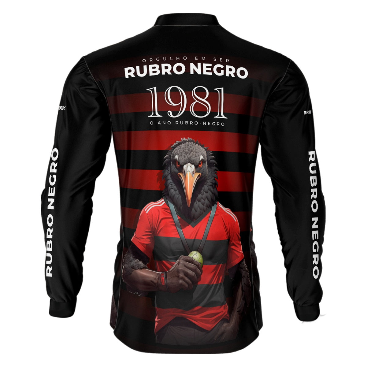 Camisa de Pesca Brk Orgulho de ser Rubro Negro com UV50+