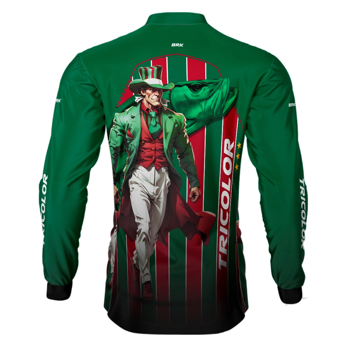 Camisa de Pesca Brk Fluzão Tricolor Carioca com UV50+