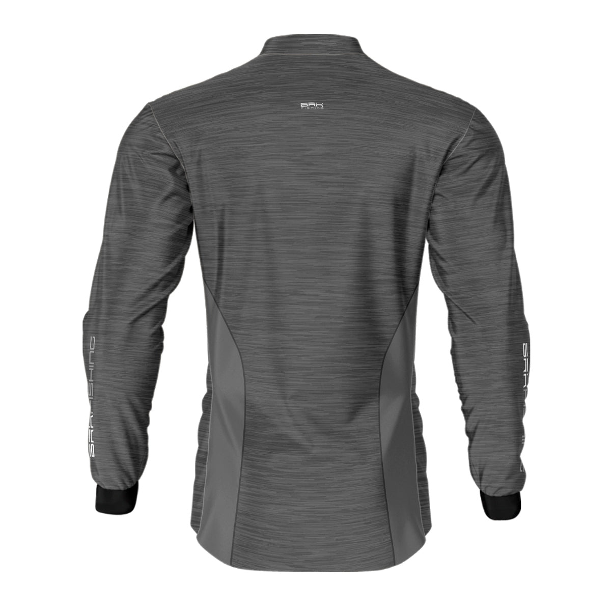 Camisa de Pesca Brk Fishing Cinza Mesclado com UV50+