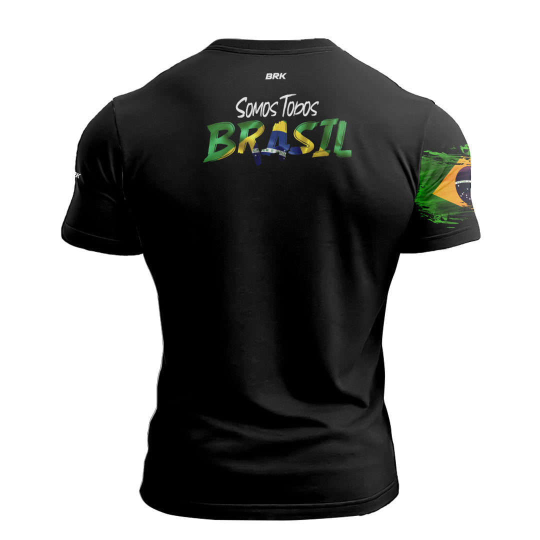 Camiseta de Pesca Brk Somos Todos Brasil com com Proteção Solar UV50+