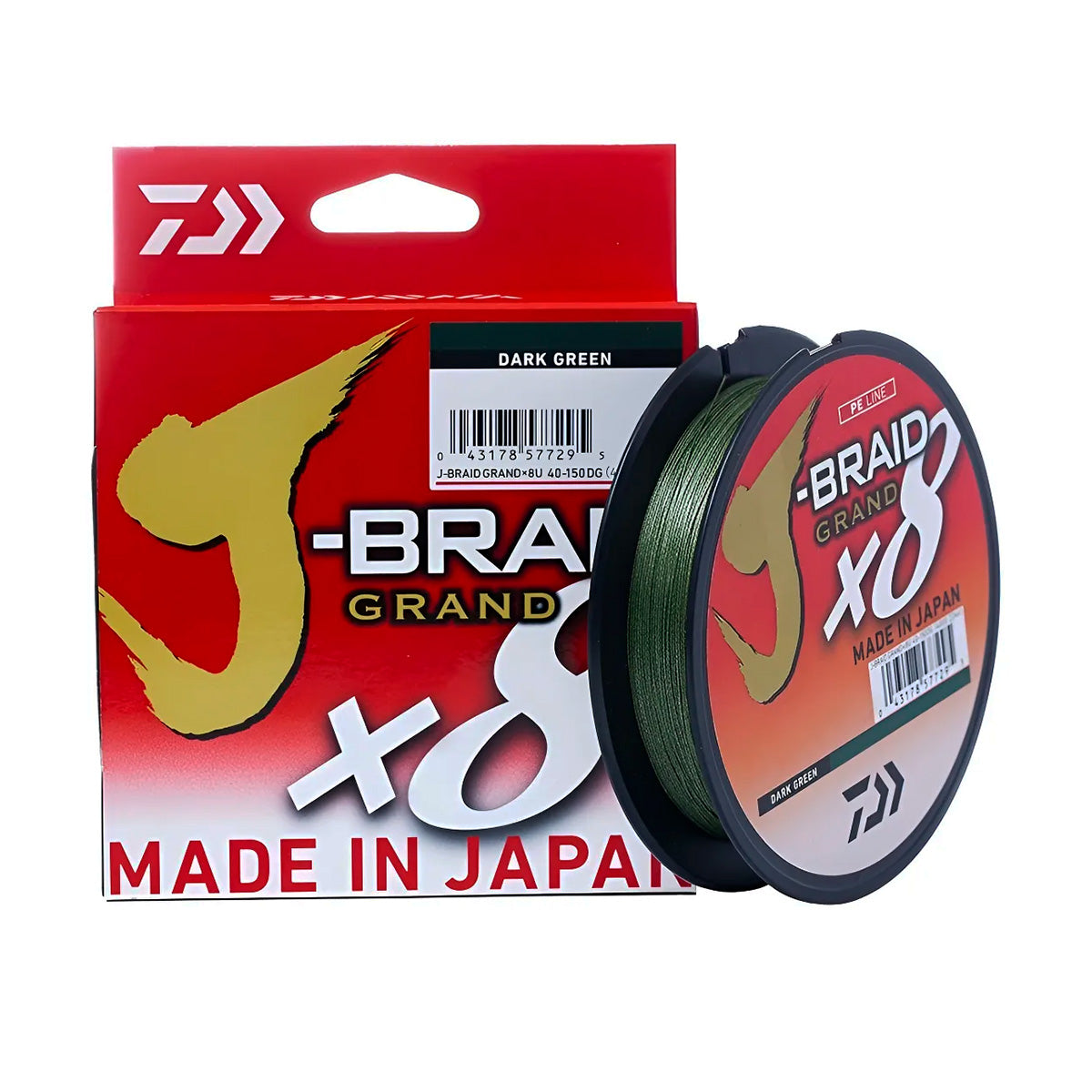 Linha de Pesca Daiwa J-BRAID GRAND X8 MULT CHARTREUSE 135m