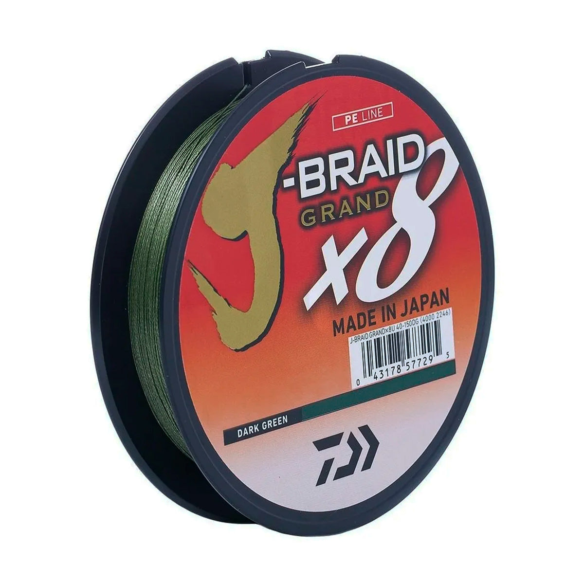 Linha de Pesca Daiwa J-BRAID GRAND X8 MULT CHARTREUSE 135m