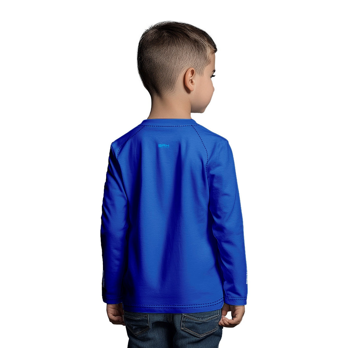 Camisa de Pesca Kids Brk Azul Pescador Mirim com Proteção UV50