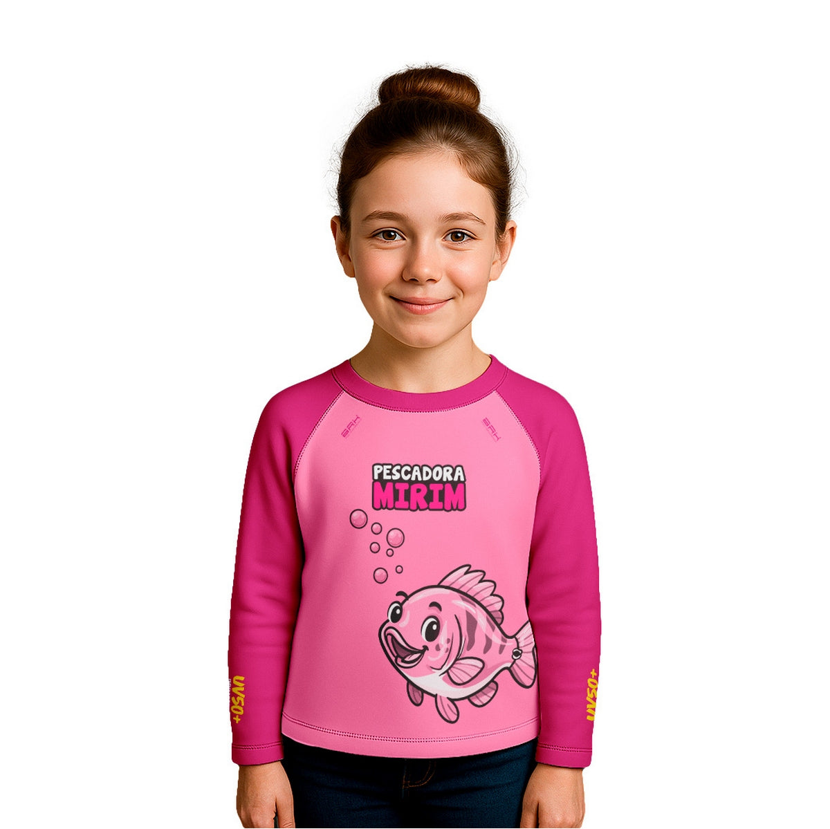Camisa de Pesca Kids Brk Pescadora Mirim com Proteção UV50