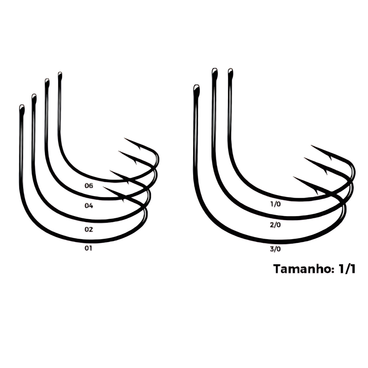 Anzol de Pesca Super Wide Gap Marine Sports Blacknickel