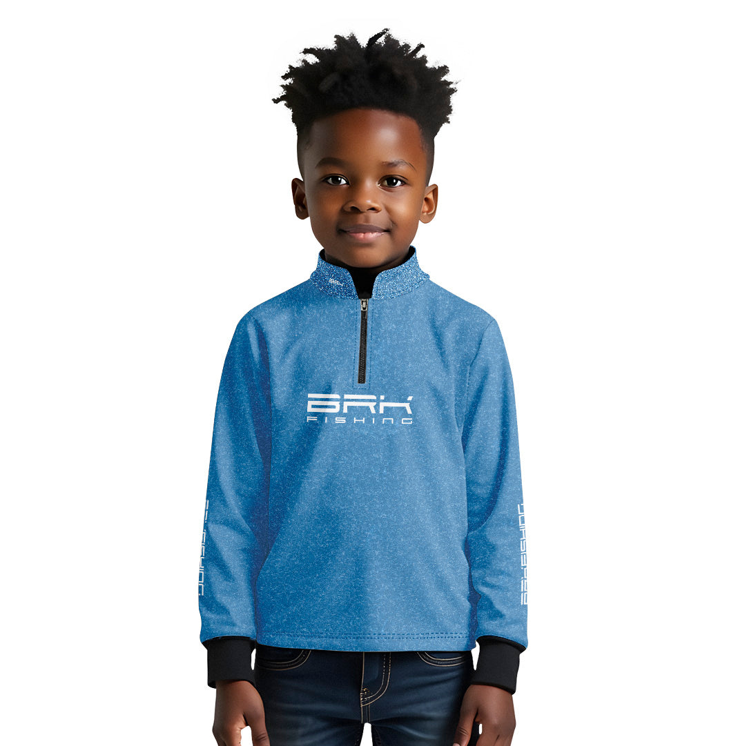 Camisa de Pesca Infantil Brk Select Pursuit Jeansfit com Proteção UV50+