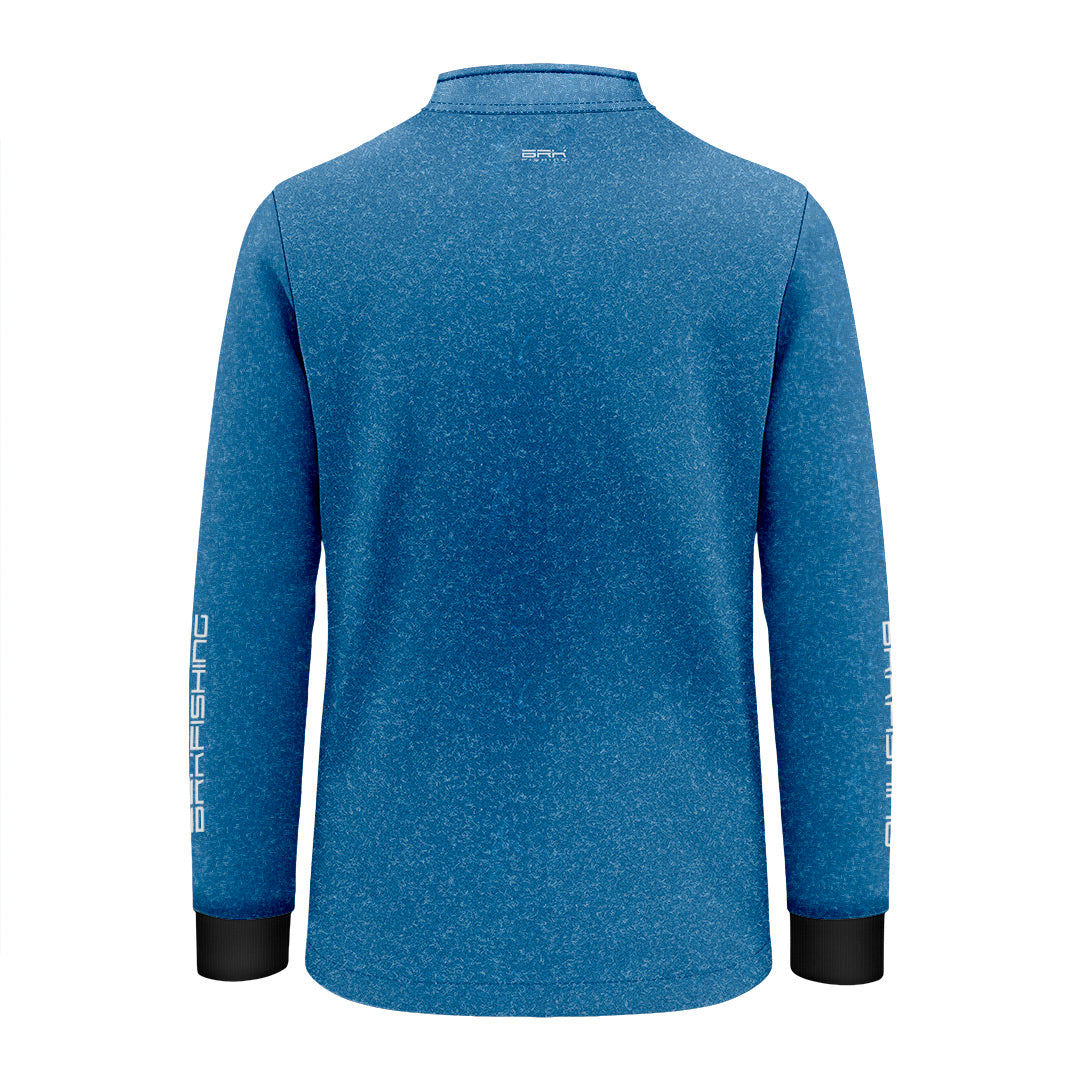 Camisa de Pesca Infantil Brk Select Pursuit Jeansfit com Proteção UV50+