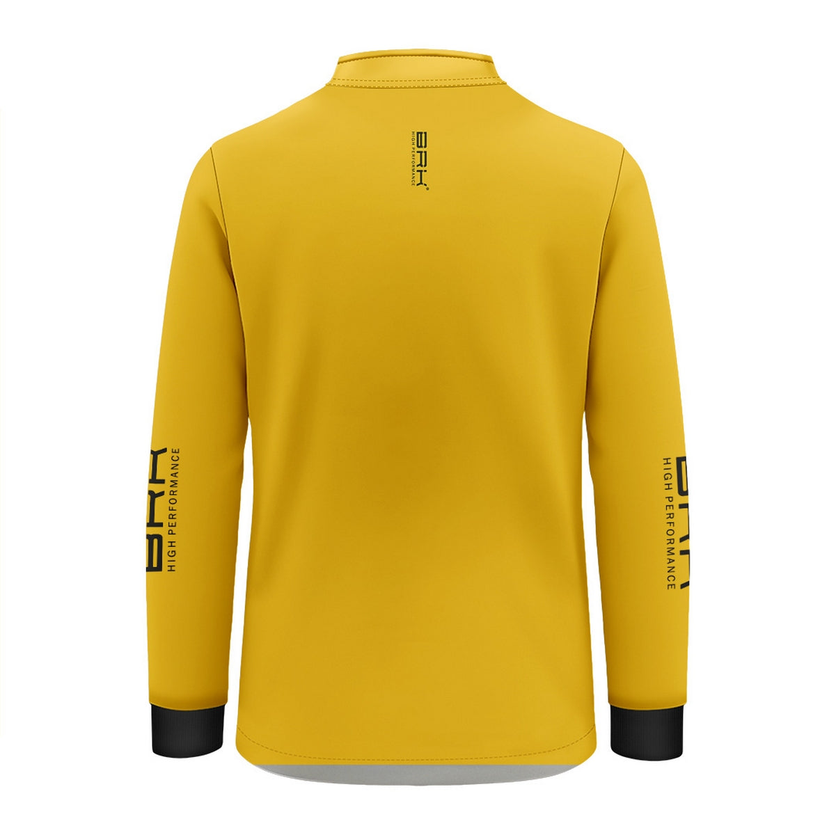 Camisa de Pesca Infantil Brk Básica Amarela com Proteção Solar UV50+