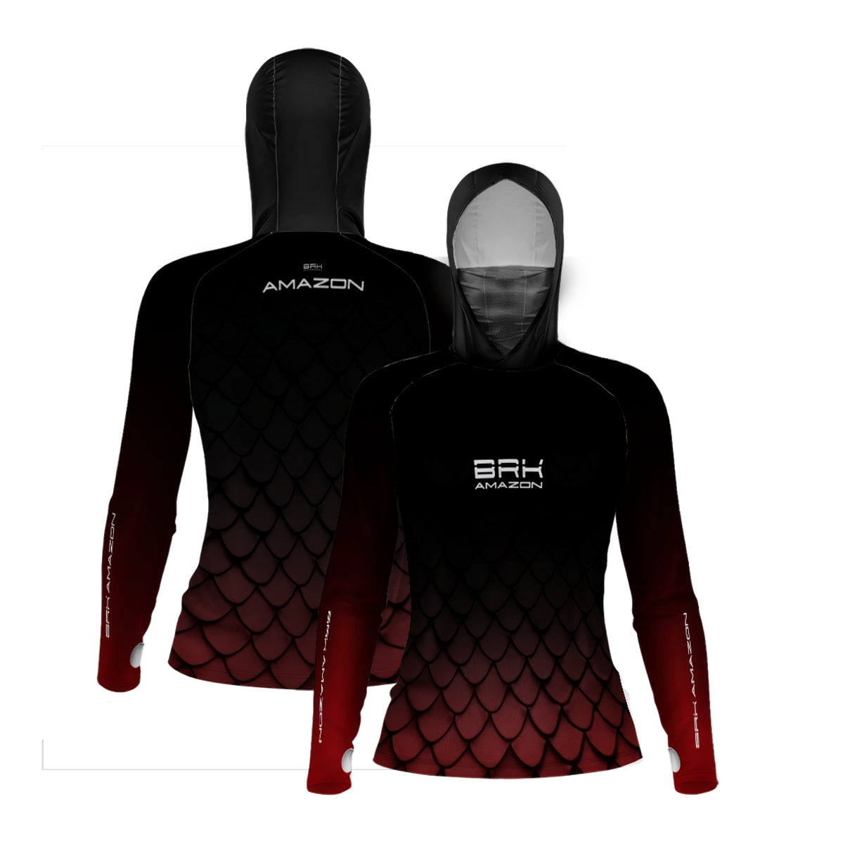 Camisa FusionX Brk Feminino Pirarucu com Capuz e Proteção UV50+