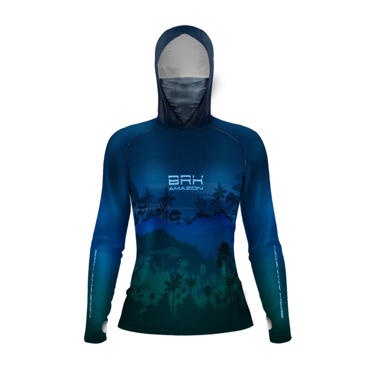 Camisa FusionX Brk Feminino Mata Noite com Capuz e Proteção UV50+