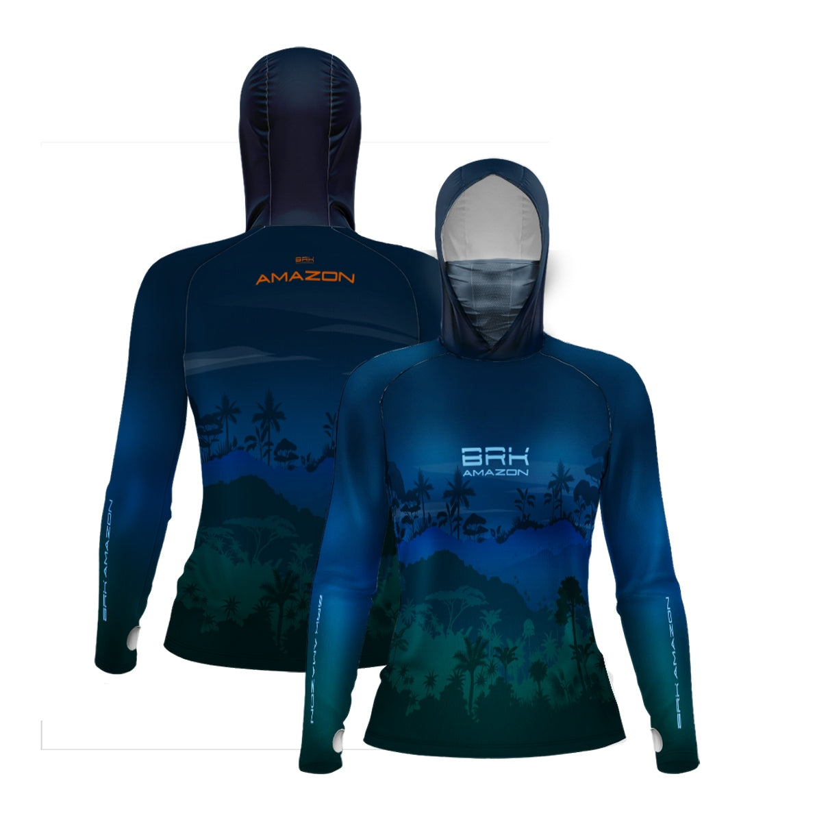 Camisa FusionX Brk Feminino Mata Noite com Capuz e Proteção UV50+
