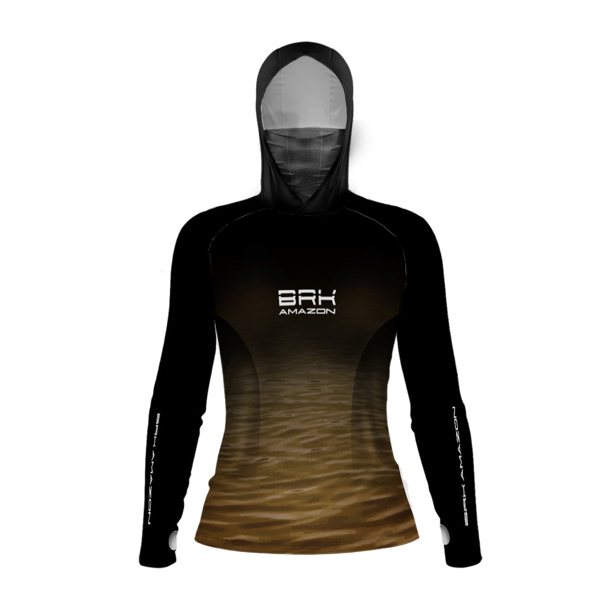 Camisa FusionX Brk Feminino Agua Rio Amazonas com Capuz e Proteção UV50+