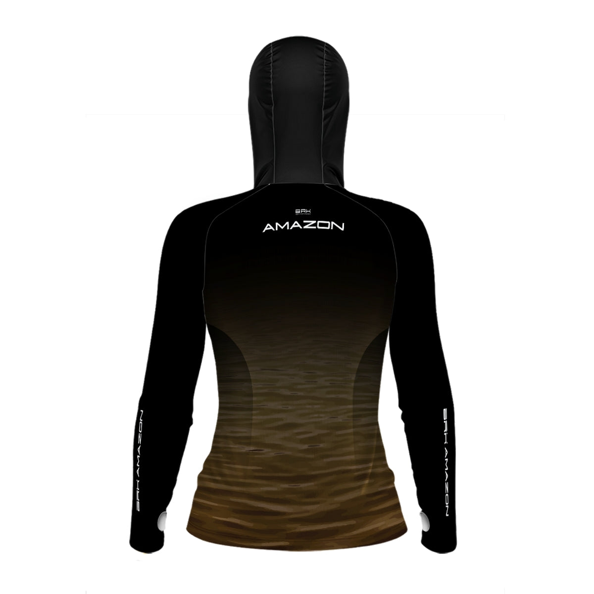 Camisa FusionX Brk Feminino Agua Rio Amazonas com Capuz e Proteção UV50+