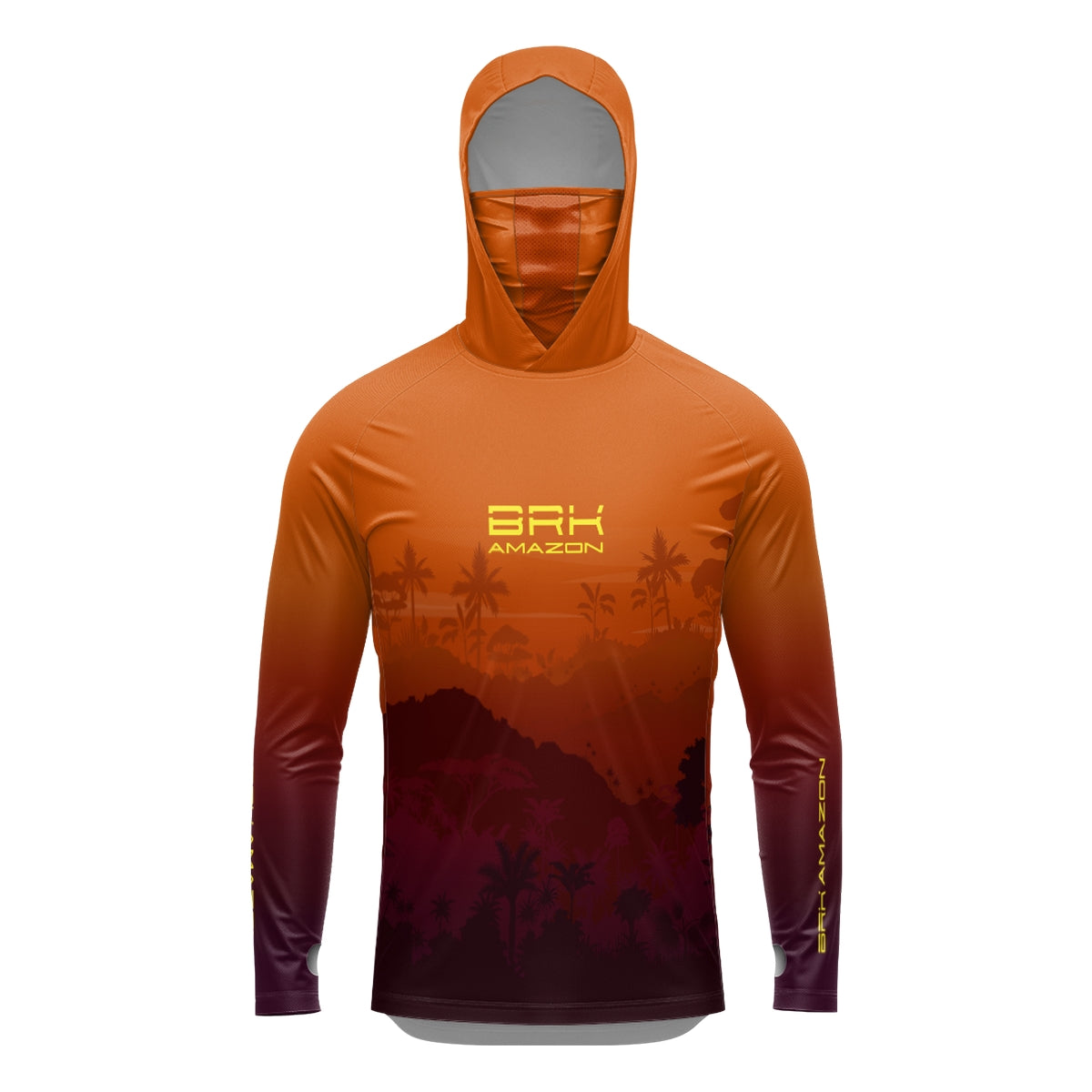 Camisa FusionX Brk Por do Sol Mata com Capuz e Proteção UV50+
