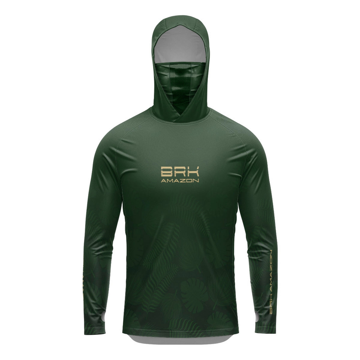 Camisa FusionX Brk Folhas com Capuz e Proteção UV50+