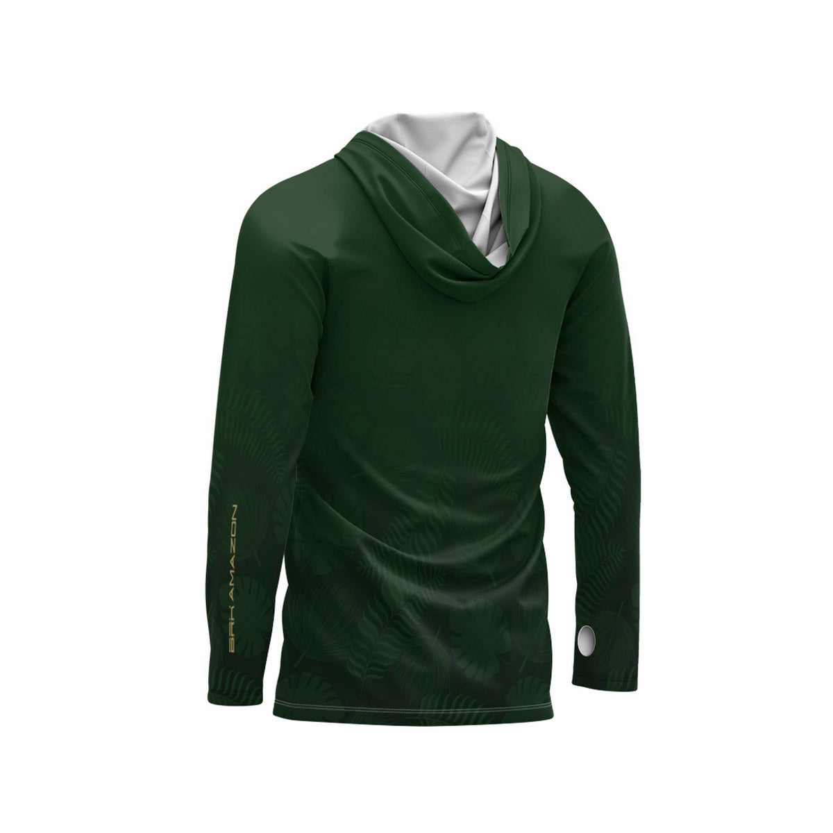 Camisa FusionX Brk Folhas com Capuz e Proteção UV50+