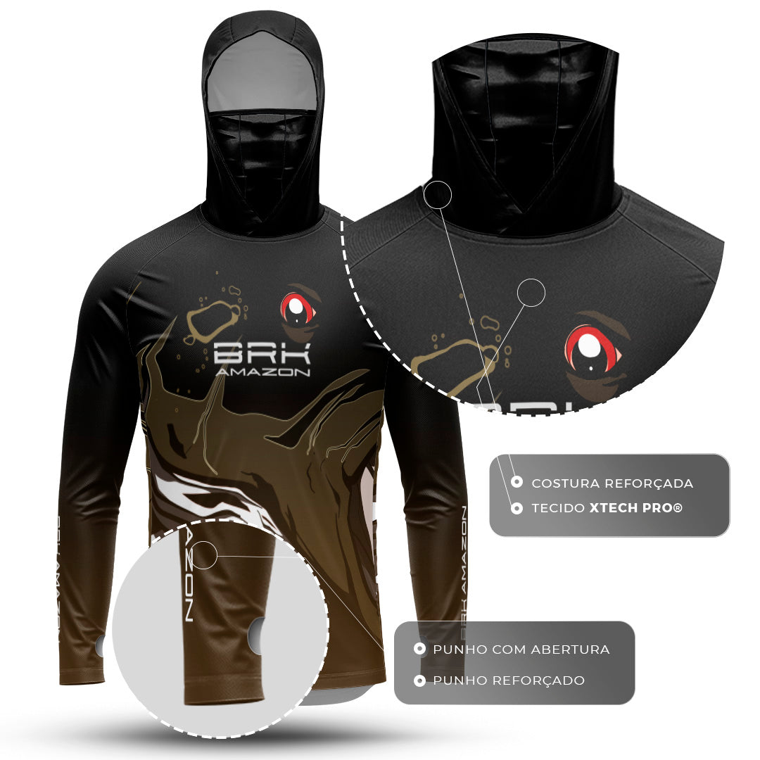 Camisa FusionX Brk Big Tucuna com Capuz e Proteção UV50+
