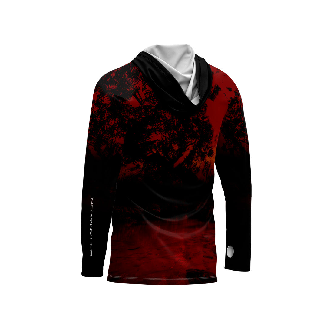 Camisa FusionX Brk Rio Vermelho com Capuz e Proteção UV50+