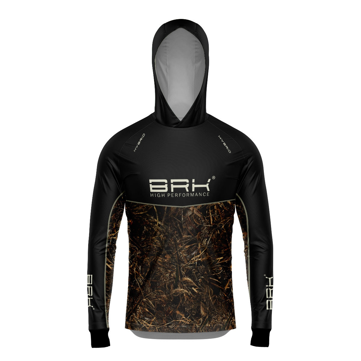Camisa de Pesca Brk com Capuz Hybrid No Bait No Fishing com Proteção Solar UV50+