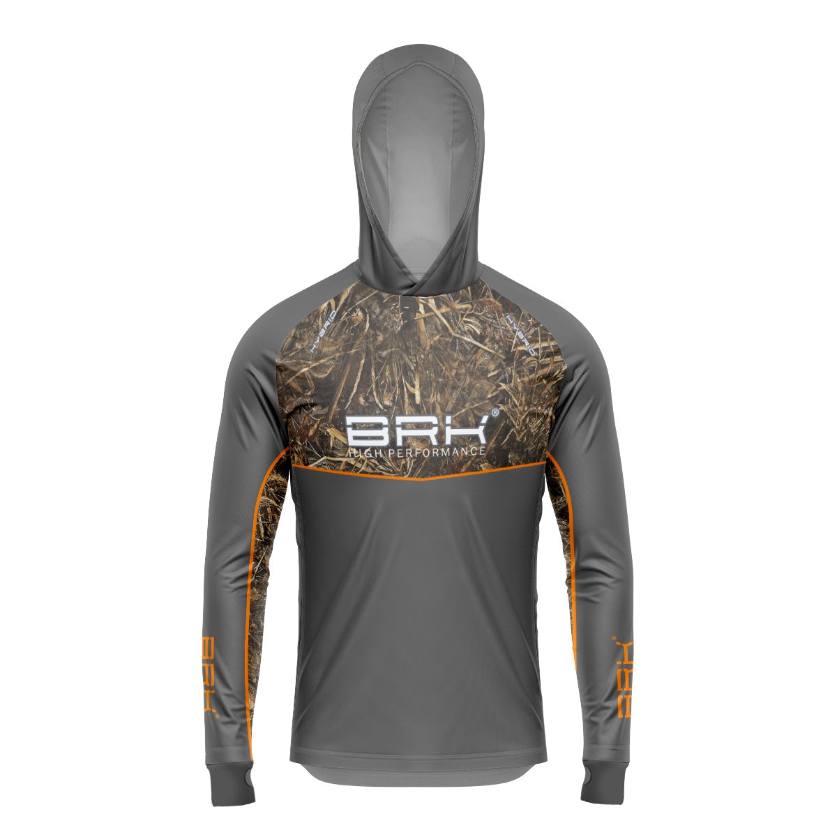 Camisa de Pesca Brk com Capuz Hybrid Real Tree Fishing com Proteção Solar UV50+