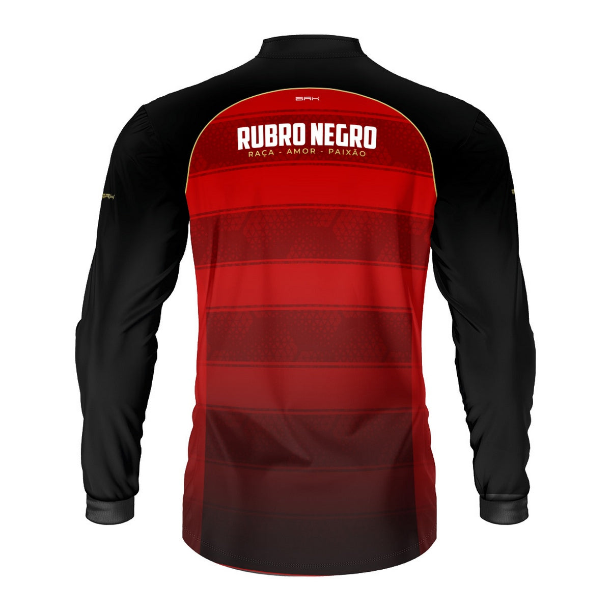 Camisa Brk Rubro Negro Listras Vermelhas com Proteção UV50
