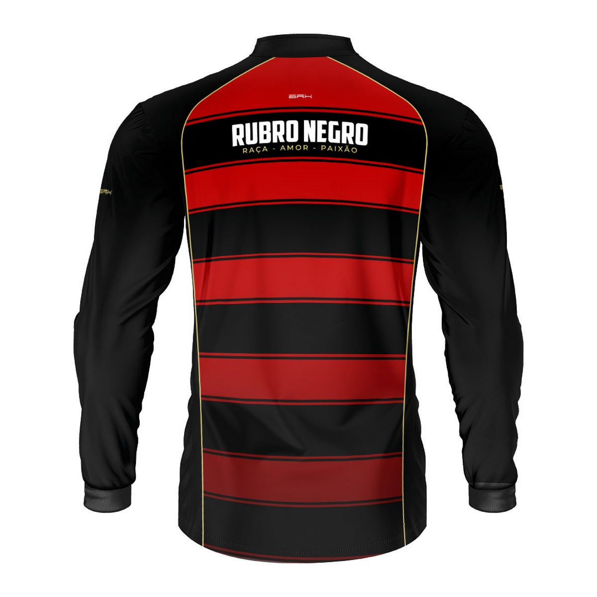 Camisa Brk Rubro Negro Vermelho e Preto com Proteção UV50
